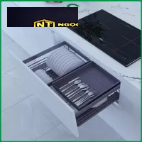 Kệ đựng bát đĩa đa năng oval hợp kim nhôm